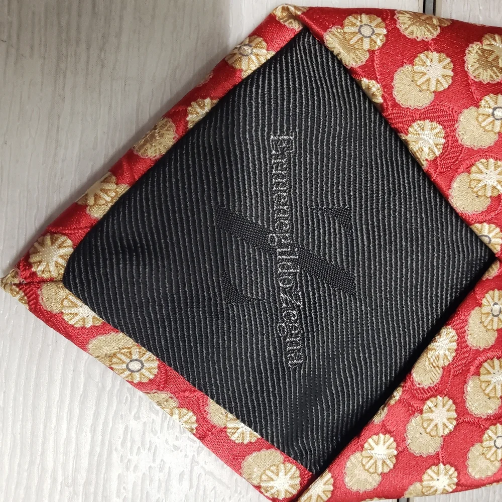 Ermeregildo Zegna Ties 100% Silk Christmas Old Money
